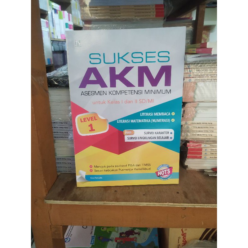 BUKU SUKSES AKM LEVEL 1 untuk SD/MI KELAS 1& 2 Tiga Serangkai