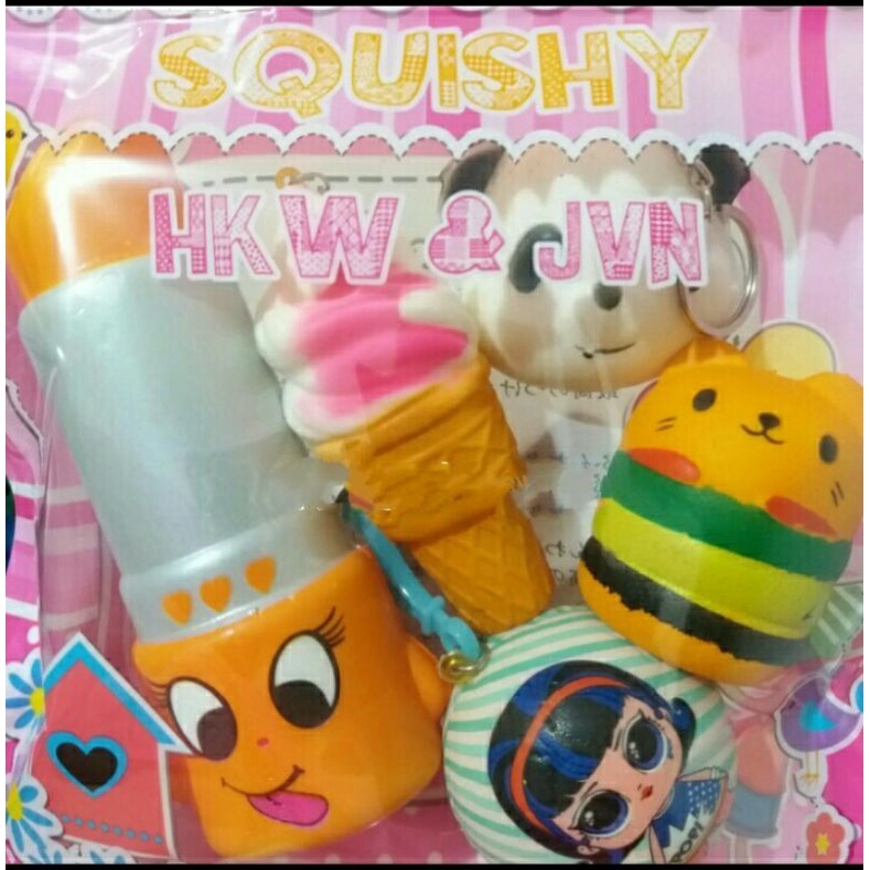 Mainan Sequisy Squishy Skuisy Murah Paket Sekuisi Wangi Lucu Koleksi Anak Kekinian Skuisi Promo