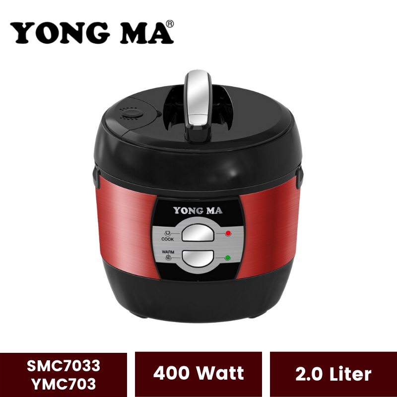 Yong Ma SMC 7033 YMC 703 | Rice Cooker 2 Liter Penanak Nasi Magic Com Magikom Magiccom Mejikom Megic Kom | Yongma SMC-7033 YMC-703 Garansi Resmi
