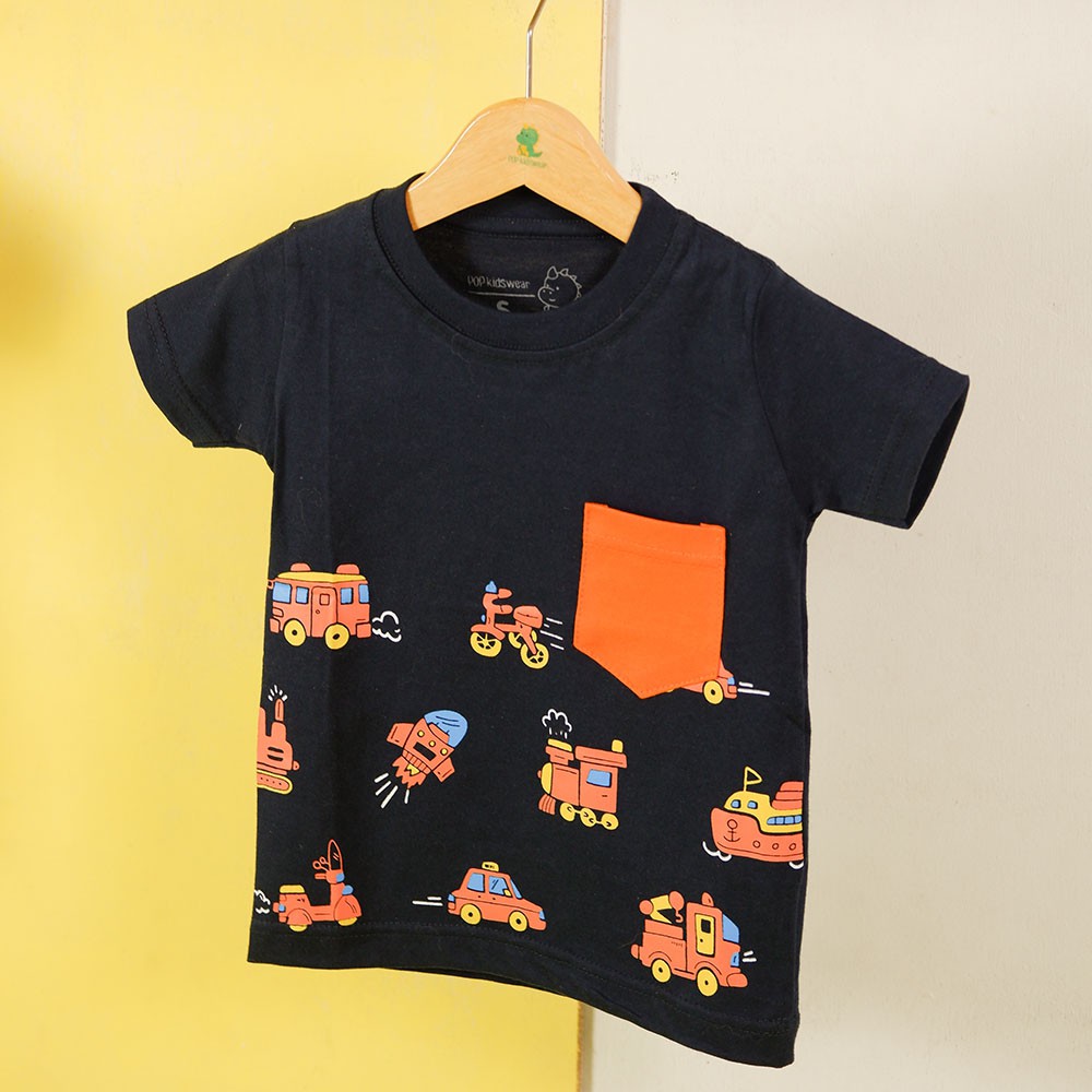 

Pop Kidswear Vehicle Tee - Kaos Vehicle Tractor Anak