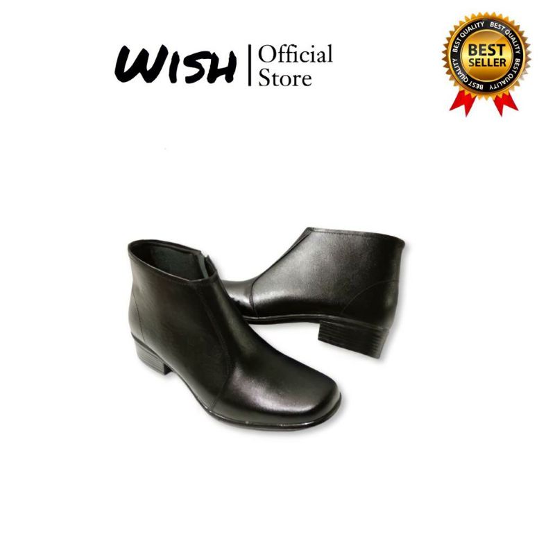 Sepatu pdh wanita kulit asli polwan kantoran