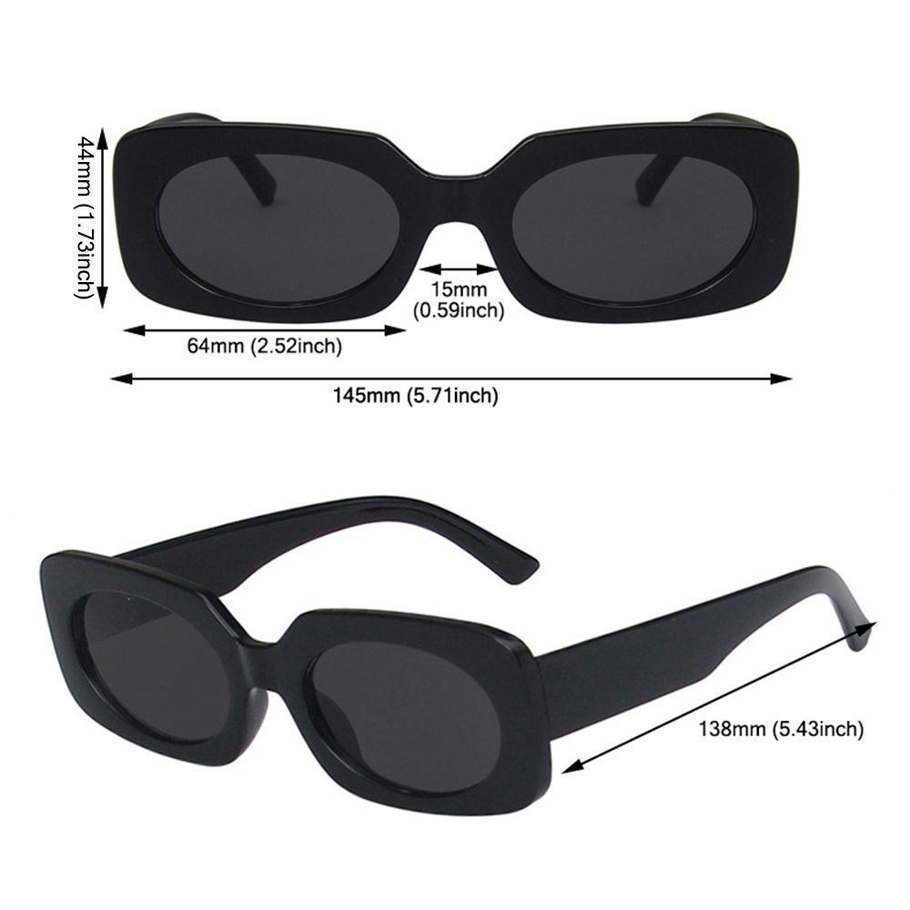 Lily Wanita Kacamata Hitam Populer Vintage Eyewear Rectangle Sunglasses