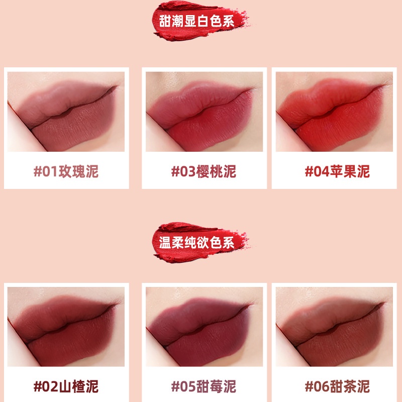 [Original] Lip cream Lip Glaze LAMEILA Ribbon Lipstik Pelembab Tahan Lama Lip Gloss Lipstik/liptint/lipcream/lipstick/lameila