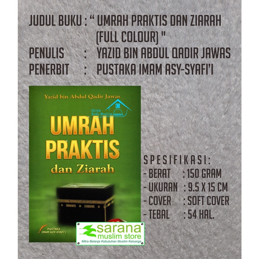 BUKU UMRAH PRAKTIS DAN ZIARAH FULL COLOUR