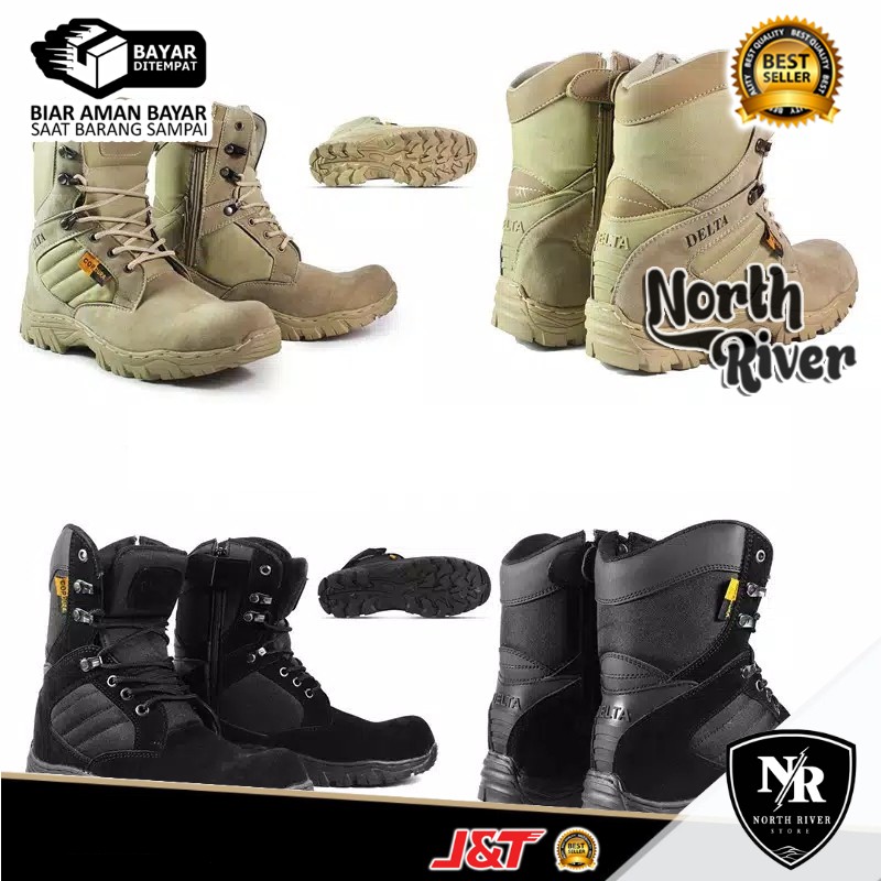 sepatu Dlta cordura tactical tinggi 8 inci safety boots pria Best Seller