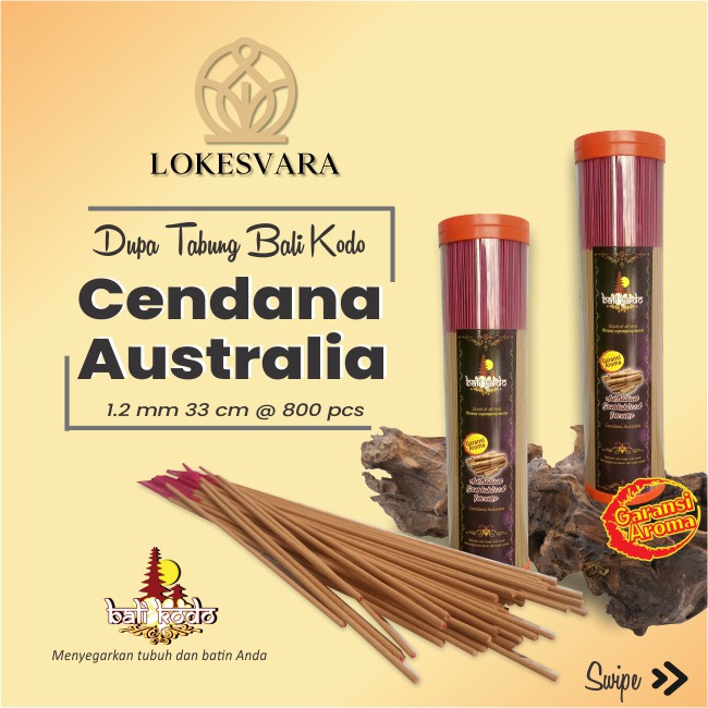 Dupa Hio Wangi Harum Tabung Bali Kodo Cendana Australia 33cm 400pcs &amp; 800pcs