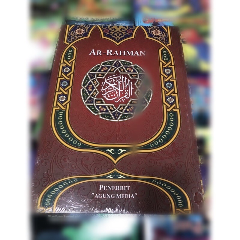 Al Qur’an jumbo lansia Ar rahman uk 29 x 42 cm