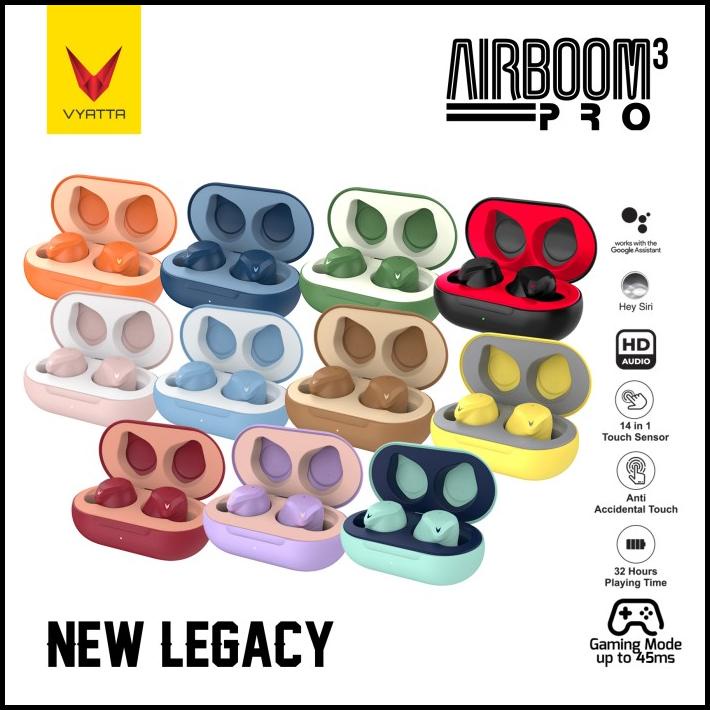 Jual Vyatta Airboom Pro Tws Bluetooth Earphone - Touch, Hd, Long