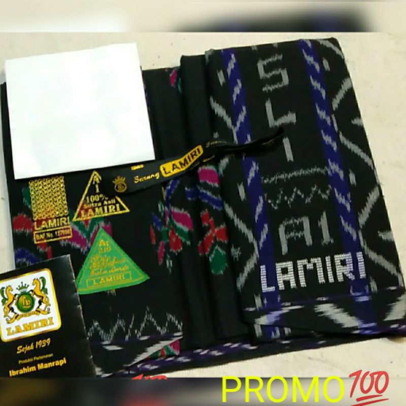 [4.4 GRATIS ONGKIR] SARUNG LAMIRI SUTRA ASLI A1 100% MST S90 JAHIT TENGAH MOTIF KEMBANG TERLARIS