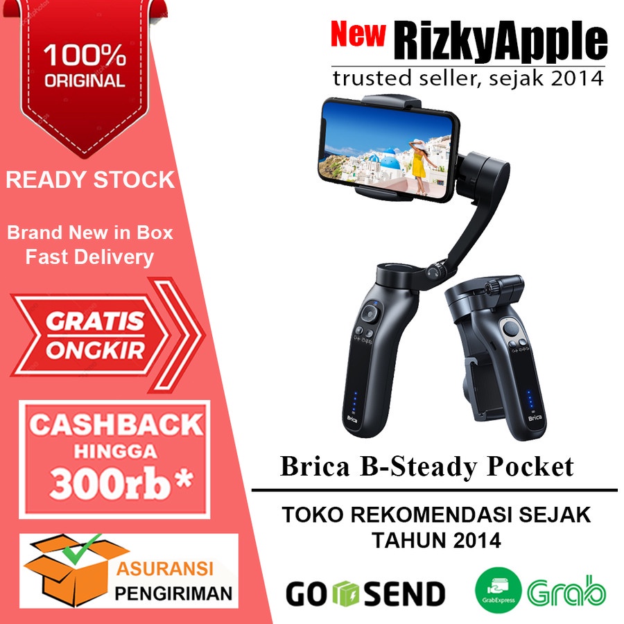 Jual Stabilizer Gimbal Brica B Steady 2 Pocket 3 Axis Gimbal Stabilizer