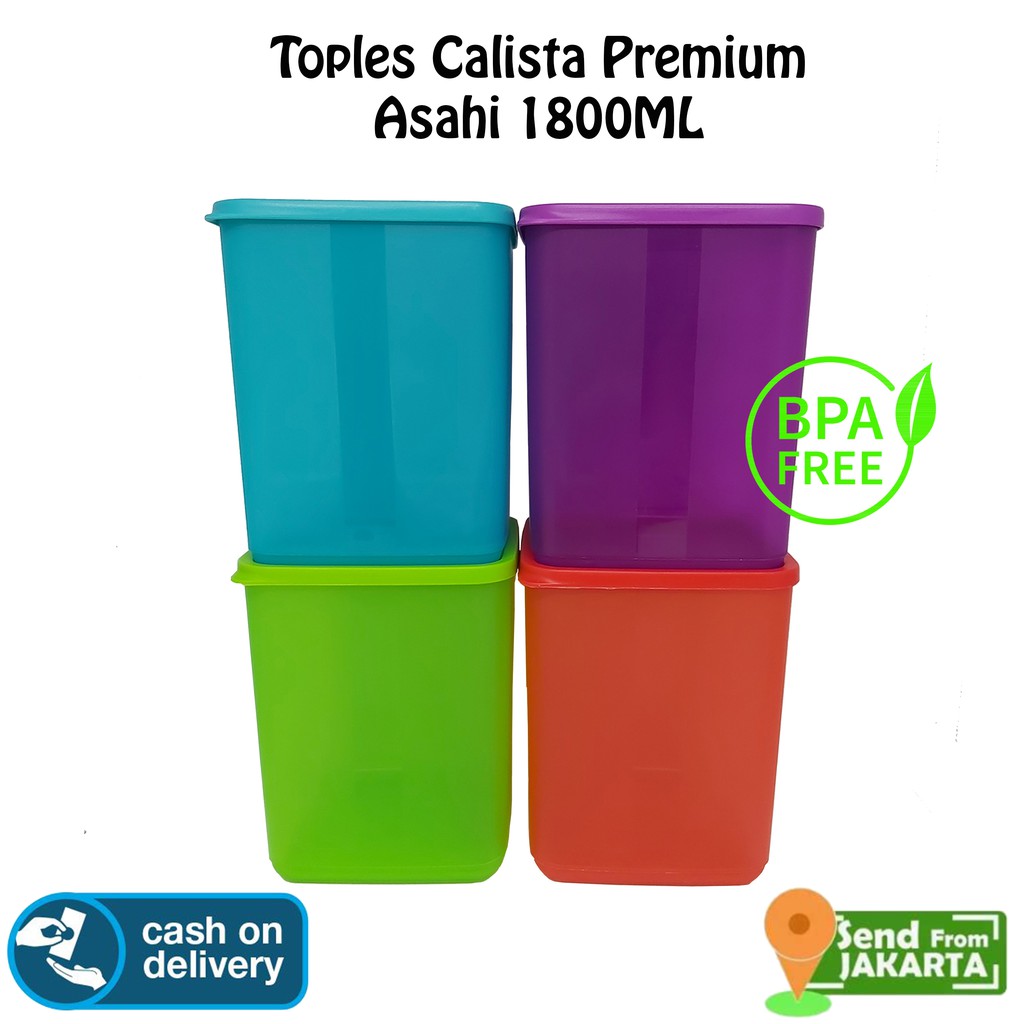 Toples Calista Asahi 1800ml Premium Serba Guna Sealware Toples Plastik Murah
