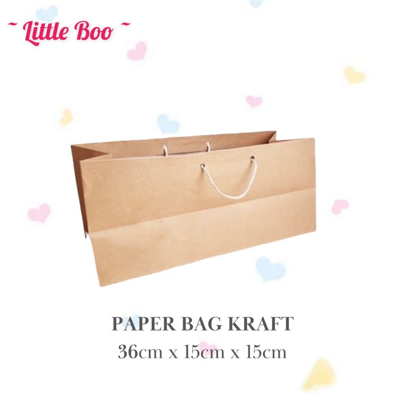 

Paper Bag Kraft Polos 36cmx15cm x 20cm