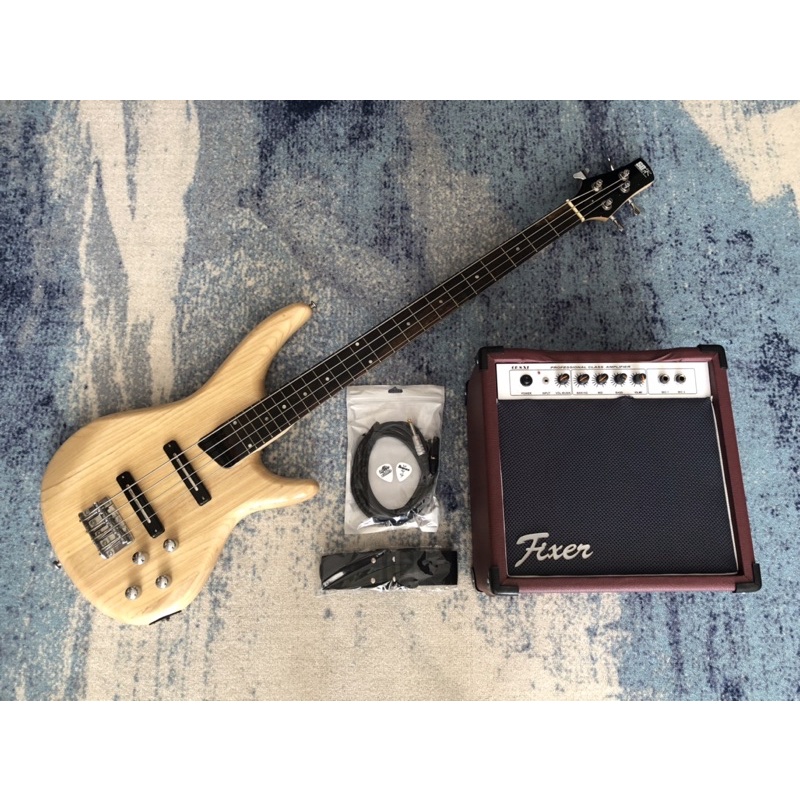 Paket Gitar bass Elektrik Ibanez SDGR Natural