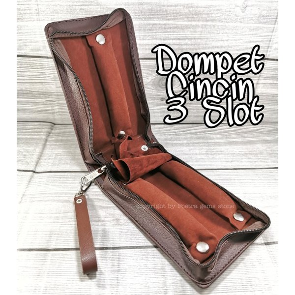 Tas Dompet Kotak Cincin Kulit Type Tas Dompet isi 3 Slot