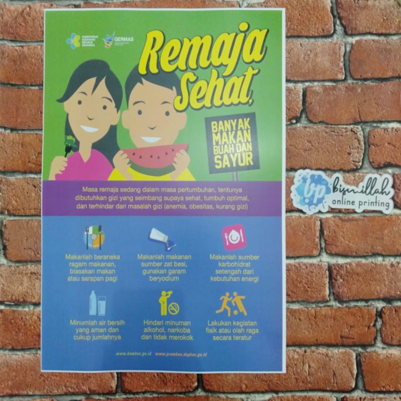 

Poster kesehatan Remaja Sehat