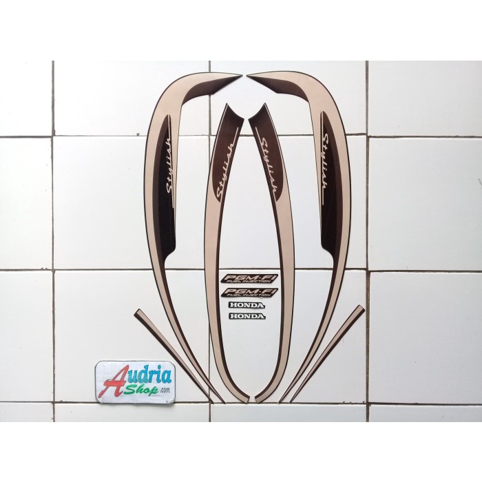Stiker Striping Motor Honda Scoopy Stylish 2013 Hitam TERMURAH
