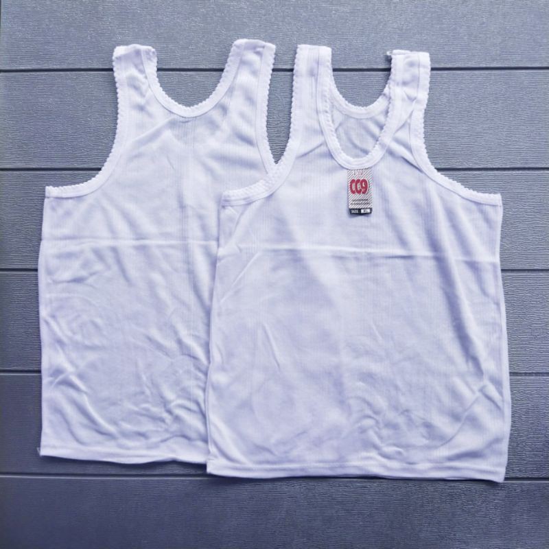 Singlet anak sekolah putih murah halus / singlet murah anak S M L XL 3L