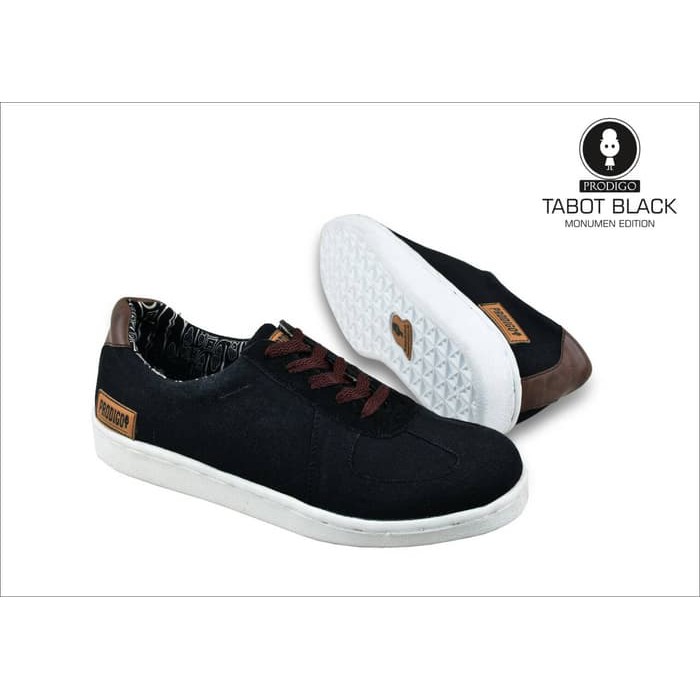 SEPATU PRIA PRODIGO TABOT BLACK | TOTOSURYO x PRODIGO FOOTWEAR | SEPATU CASUAL | SEPATU SNEAKERS