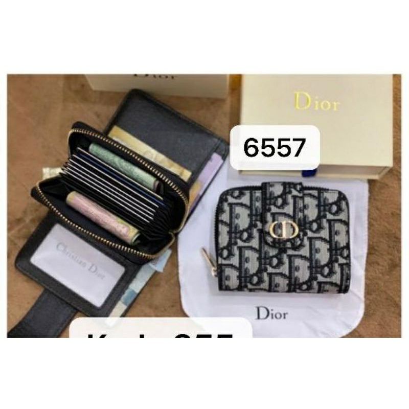 Card Holder/Dompet Kartu Kancing Bahan Wp Sm Bahan embos