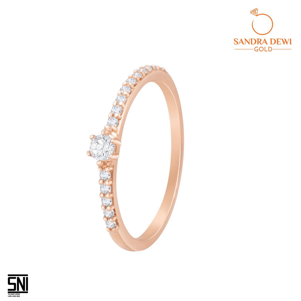 Cincin Sandra Dewi Gold K-Style Kim Series RI200249 Kadar 755