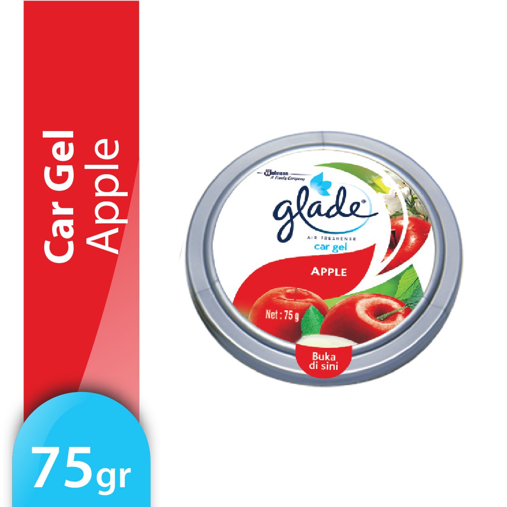 GLADE CAR GEL APPLE 75GR