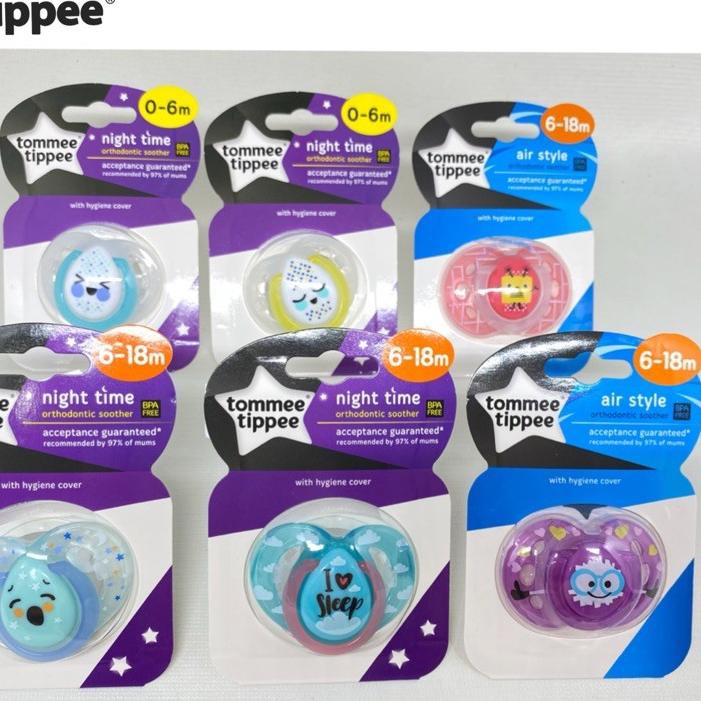 GFD✧ Tommee tippee Soother Air style Night Time / Empeng Tommee Tippee / Pacifier Tommee tippee Read