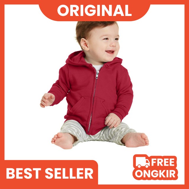 Jaket Anak Laki Laki Umur 1Tahun Sampai Umur 8Tahun Bahan Fleece Warna Basic Polos Tebal