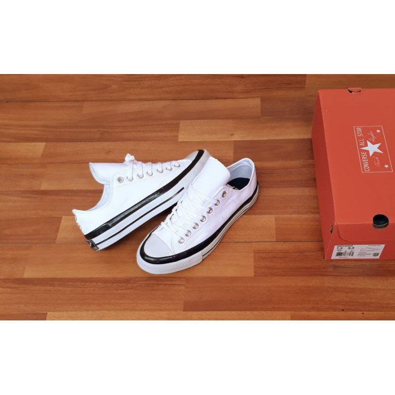 CONVERSE PRIA 70S LOW MONCLER X FRAGMENT WHITE BLACK IMPORT VIETNAM