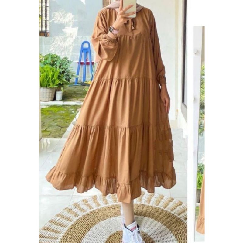 Midi Dress Ceruty Umpak Kode MIDI01