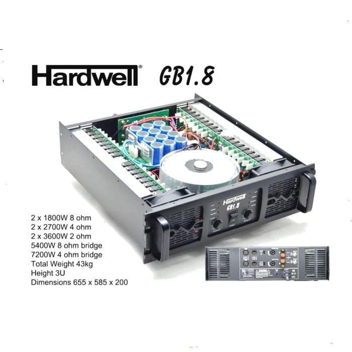 POWER AMPLIFIER HARDWELL GB 1.8 POWER AMPLI HARDWELL GB1.8 ORIGINAL