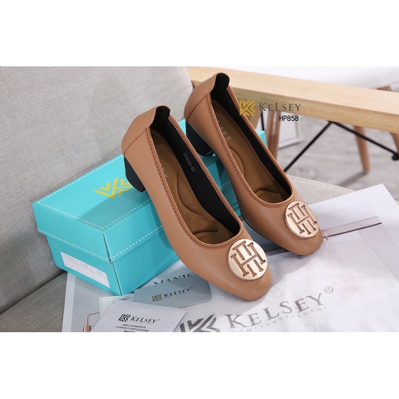 Kelsey Sepatu Heels Wanita 4,5cm / Sepatu Pantofer Wanita Kulit  HP858