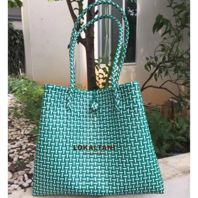 

Tas Anyaman Jali / Tas Jali Lebaran / Tas Jinjing Candy Colour - Hijau
