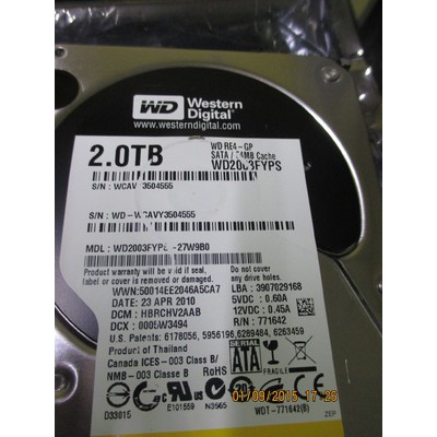 Hardisk wdc black 2tb