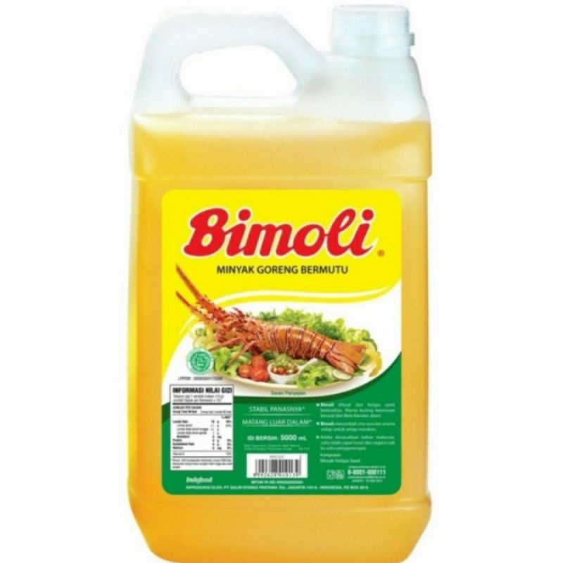 MINYAK GORENG BIMOLI 5 LITER JERIGEN / BIMOLI 5 LITER/ MINYAK GORENG MURAH