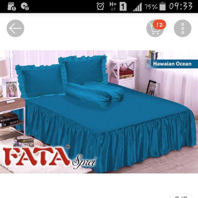 Fata - Sprei Rumbai Ukuran 120x200 Jacquar Hawai Ocean