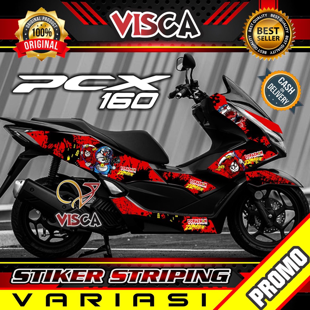 Striping Pcx 160 2021 - Sticker Striping Variasi Lis Pcx 160 2021 - Striping Hologram Pcx 160 2021 -