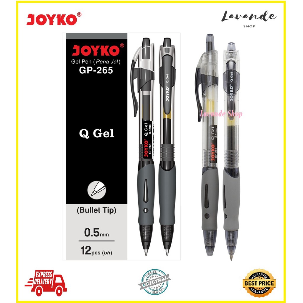 

GEL PEN / PULPEN PENA JOYKO GP 265 / Q GEL 0.5 MM GROSIR