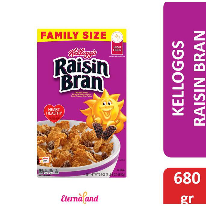

Sale Kelloggs Raisin Bran Breakfast Cereal - sereal sarapan rasa kismis - 24 oz - 680 gr
