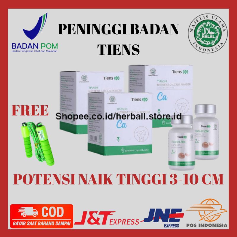 PENINGGI BADAN TIENS ORIGINAL | SUPLEMEN PENINGGI | OBAT PENINGGI DEWASA