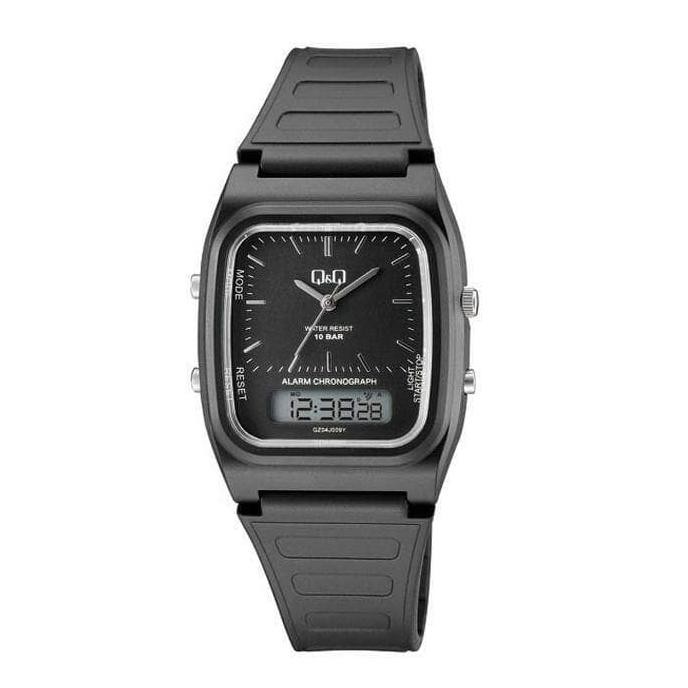 New Jam Tangan Original Q&Q Qq Qnq Gz04J002Y Full Black Terbaru