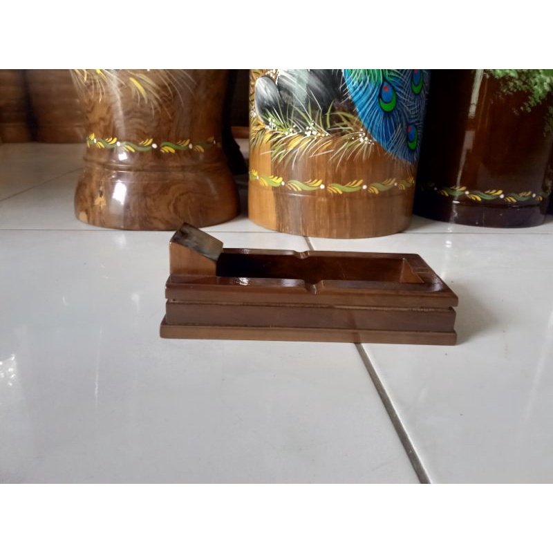 Asbak Batu nisan / Asbak Kayu Jati