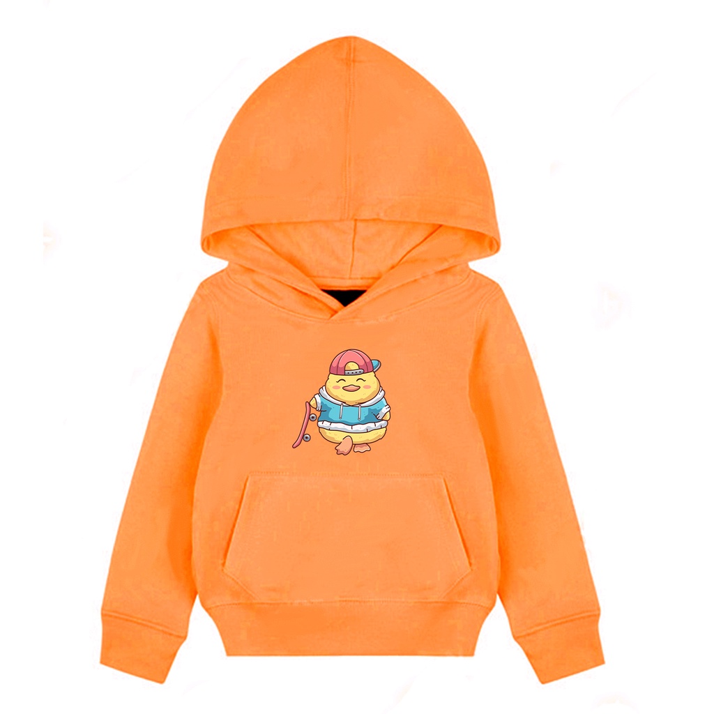 Hoodie Anak Skate Duck Sweater Pakaian Fleece Anak M - XL