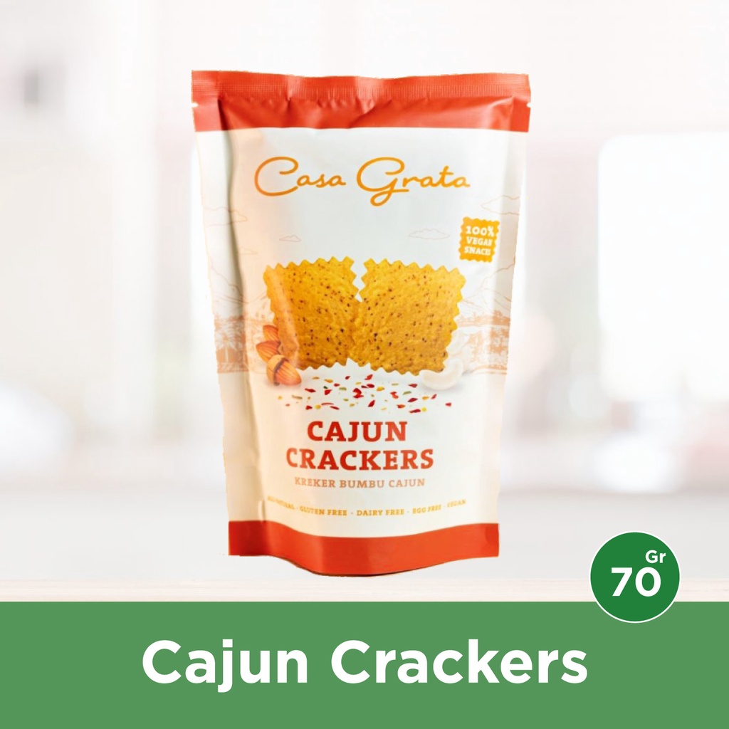 

Casa Grata Cajun Crackers, Gluten Free, Tanpa MSG