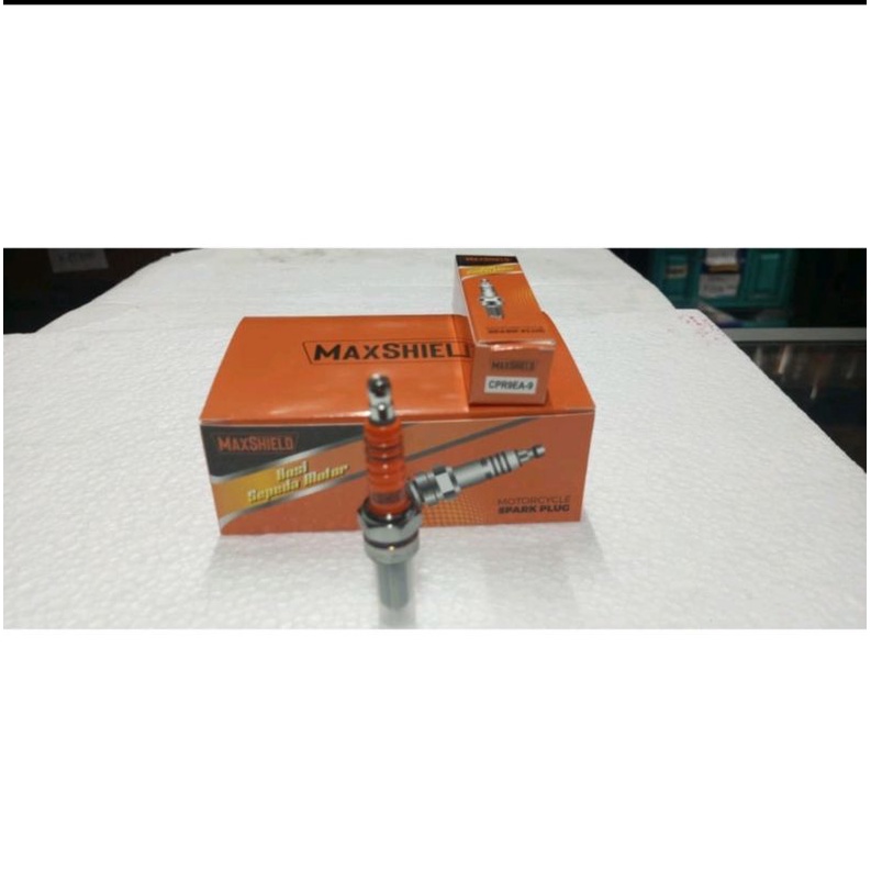 Busi Maxshield CPR9EA-9 Untuk Motor Supra x 125/Kharisma/Blade/Beat Scoopy/Vario/ Vixion/Byson/Jupiter Mx