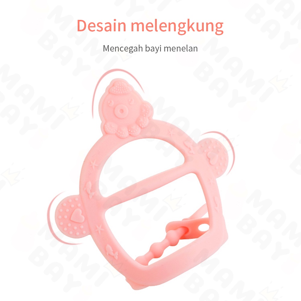 OKEYI Gigitan bayi teether Bentuk Gelang mainan teether bayi  silikon