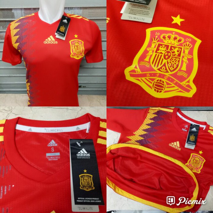 JERSEY SPANYOL HOME ADIZERO WORLD CUP 2018