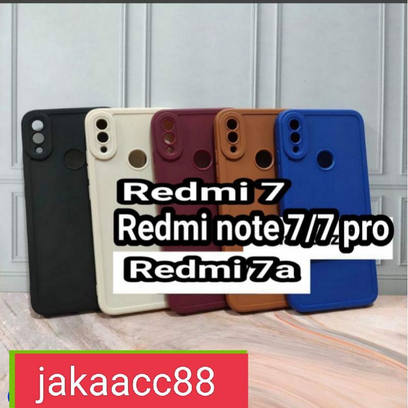 Softcase Slicon pro Camera Xiaomi Redmi 7/REDMI NOTE 7/7PRO/7A Slicon Macaron pro Camera