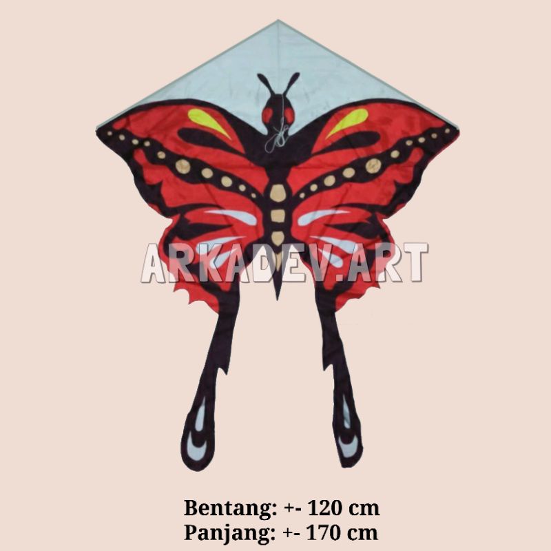 Layang Layang Kain KUPU KUPU Super Besar