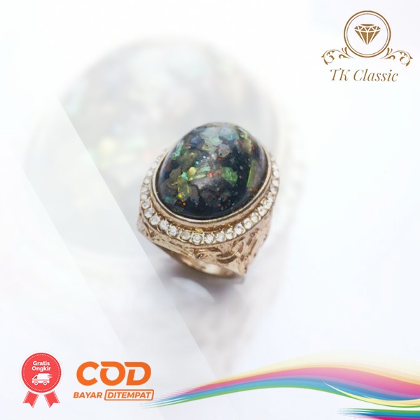 Batu Permata Black Oval Papua Termurah