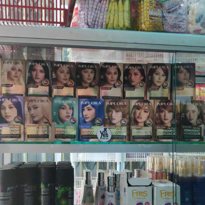 Implora Cat Semir Pewarna Rambut Permanent Hair Color Bleaching Ash Grey Bronze Blonde burgundy Dark Brown Red Wine